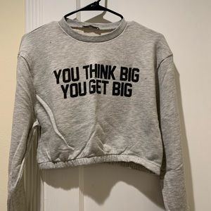 ZARA crop sweatshirt